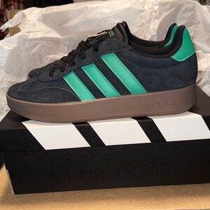 Adidas Black and Green Berreda NWT